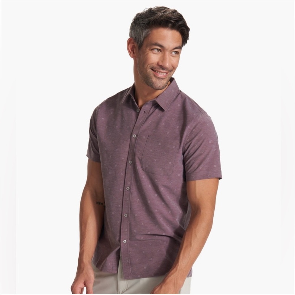 Vuori Purple Casual Button Down Shirt
